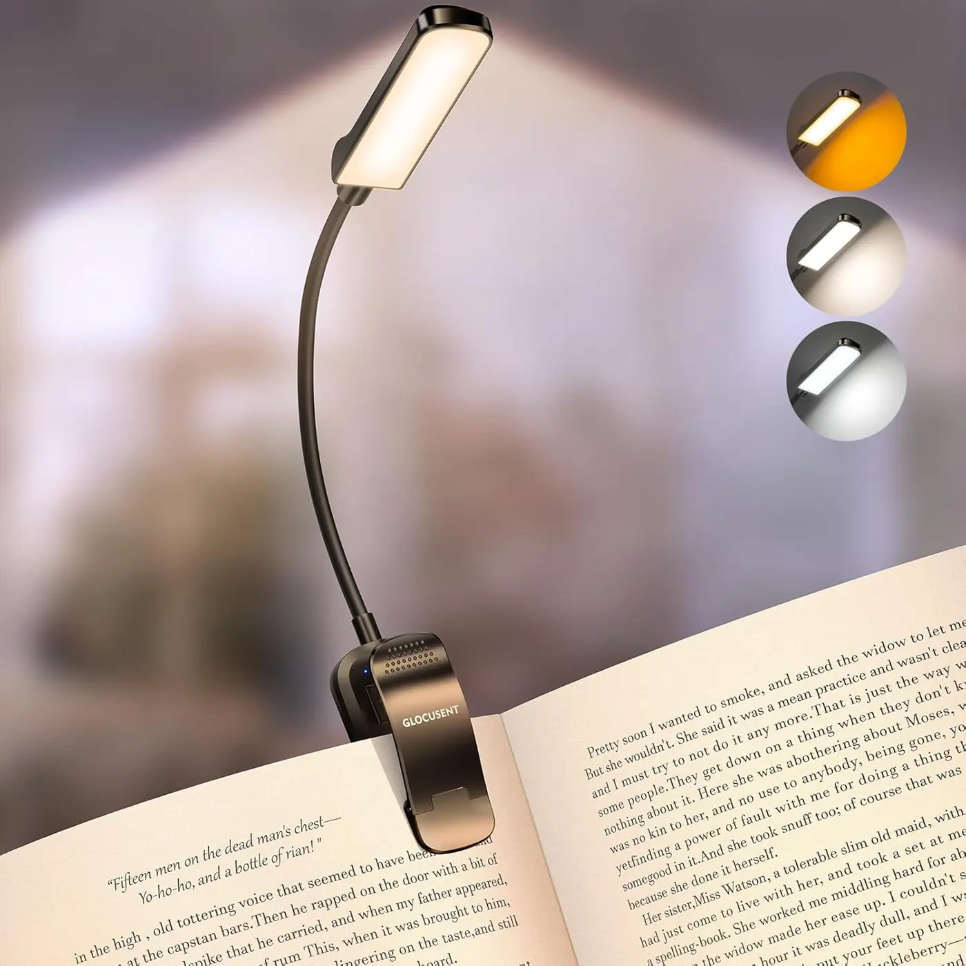 Leselampe Buch Klemme mit 13 LEDs: Augenschonendes Leselicht