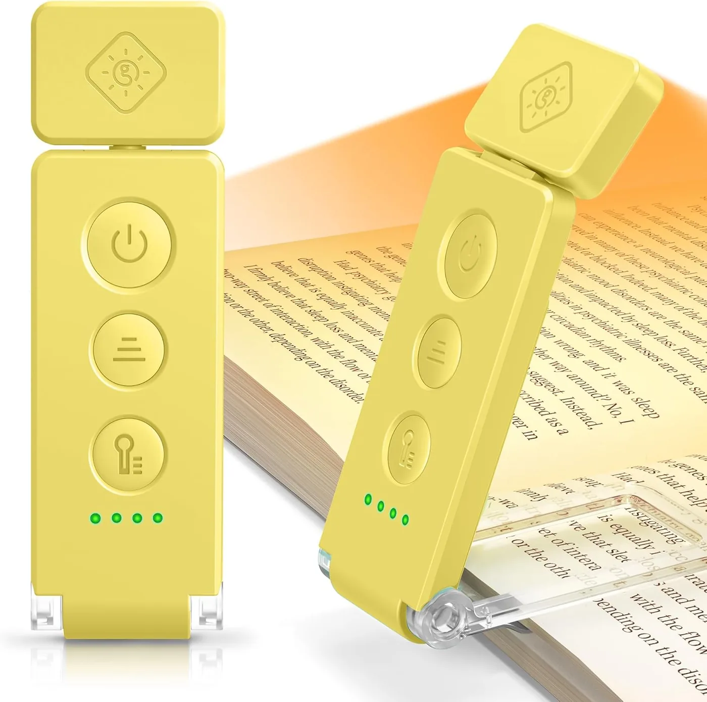 Leselampe Buch Klemme 12 LED mit Lesezeichen-Funktion