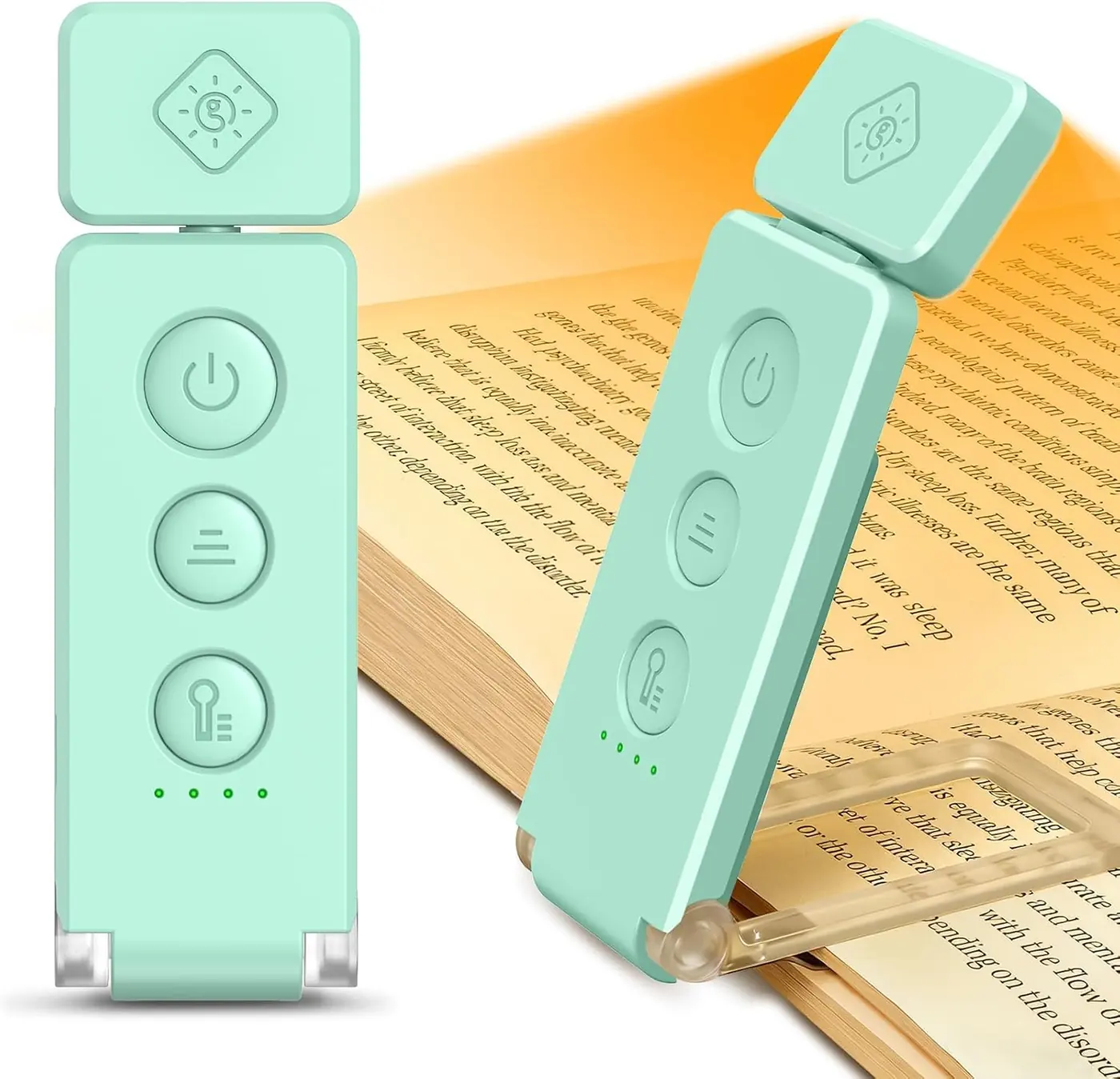 Leselampe Buch Klemme 12 LED mit Lesezeichen-Funktion