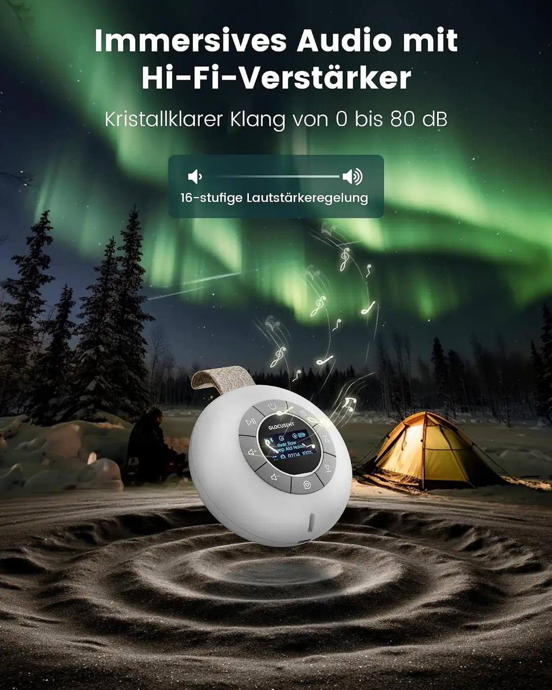 White Noise Machine: Tragbar mit 62 Sounds Ansicht
