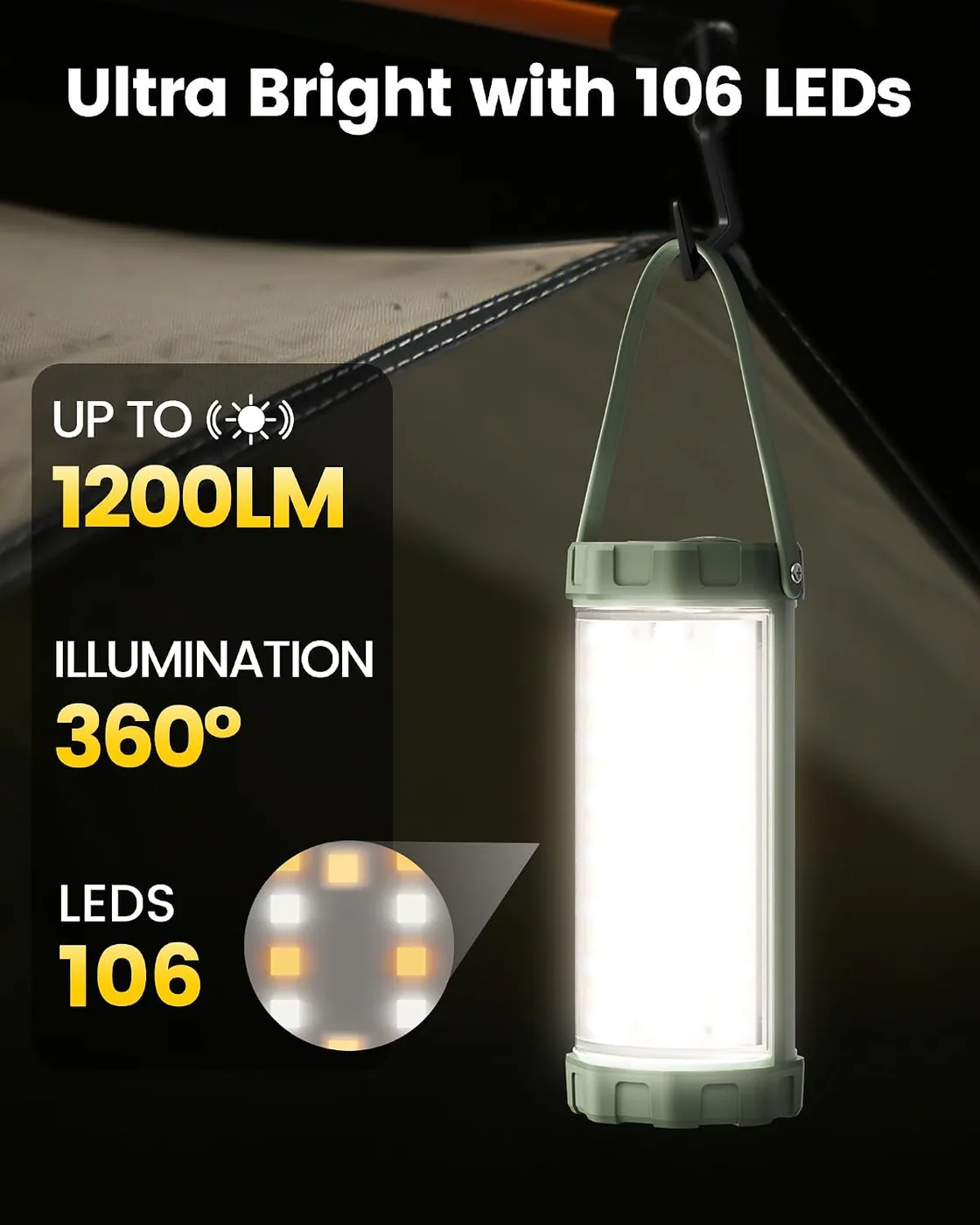Campinglampe Aufladbar Ansicht