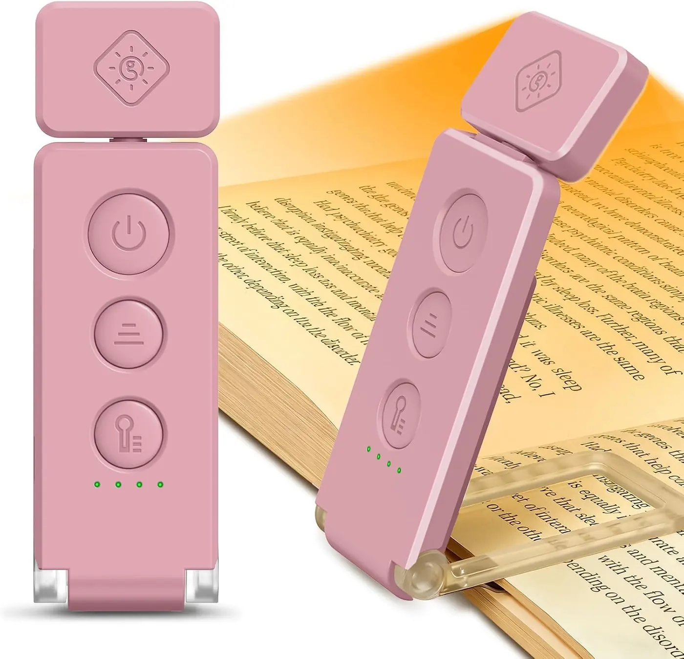 Leselampe Buch Klemme 12 LED mit Lesezeichen-Funktion