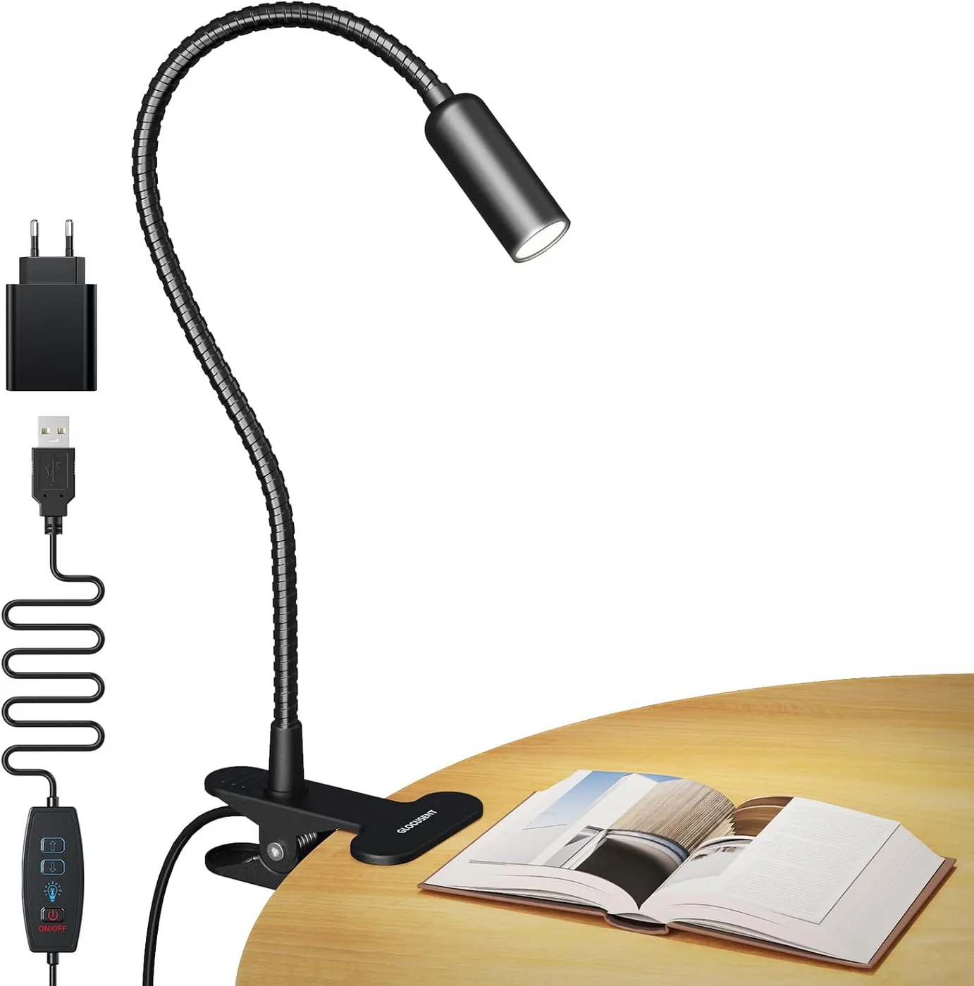 Klemmlampe – 10 Helligkeitsstufen (20-180 LM)