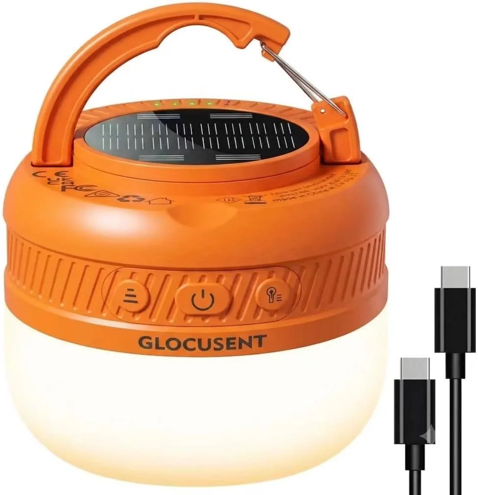 Camping Lampe Aufladbar – Taschenformat Camping Licht 5000mAh SOS Ansicht
