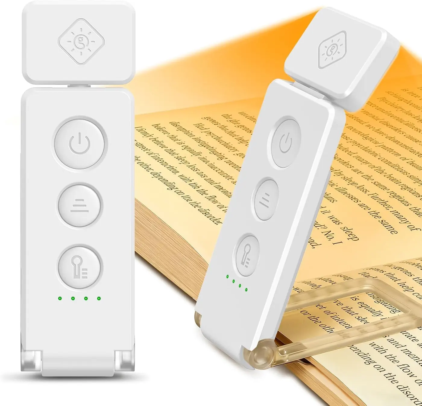 Leselampe Buch Klemme 12 LED mit Lesezeichen-Funktion