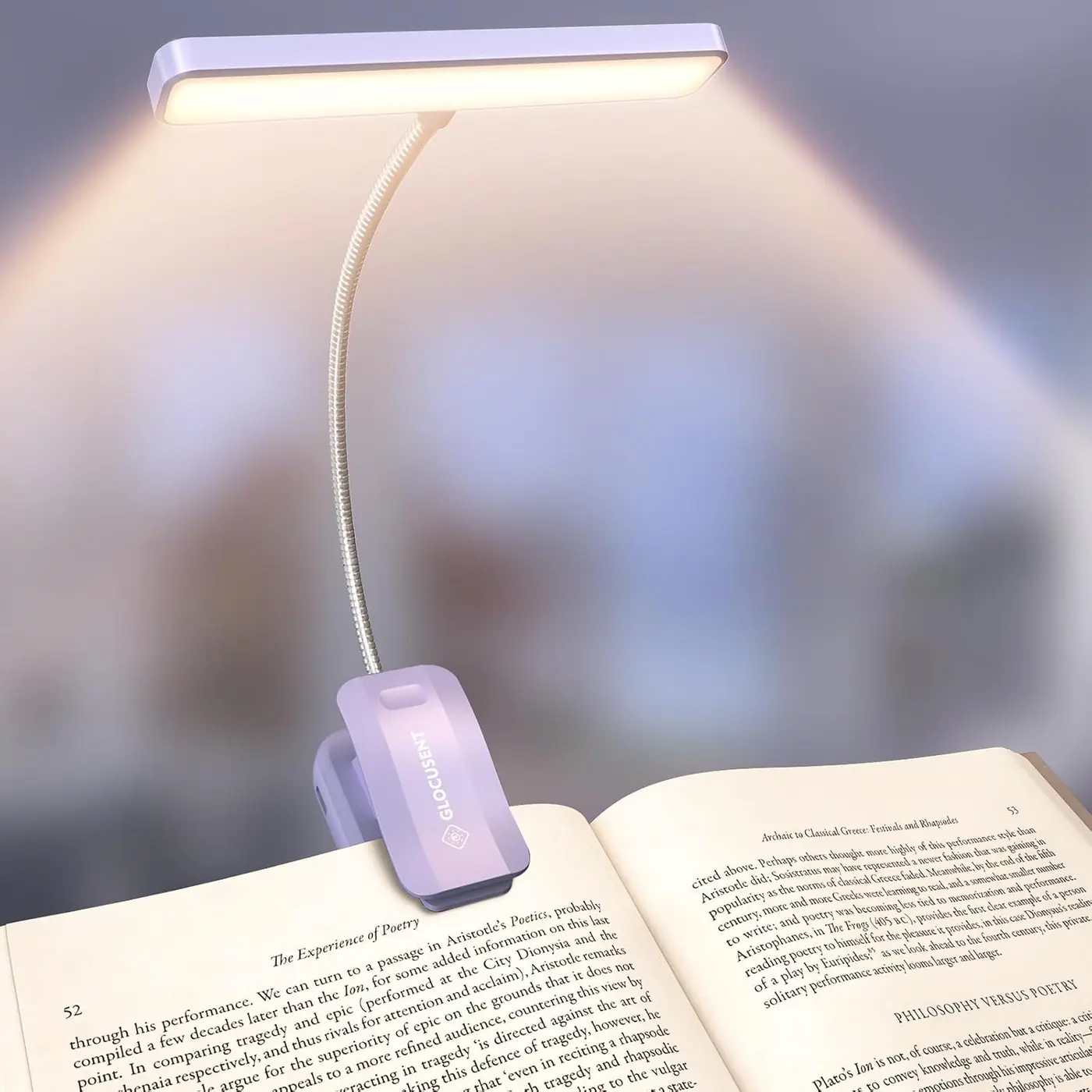 Leselampe Buch Klemme 26 LEDs – Buchlampe mit 5 Farbtemperatur & Stufenlose Helligkeit