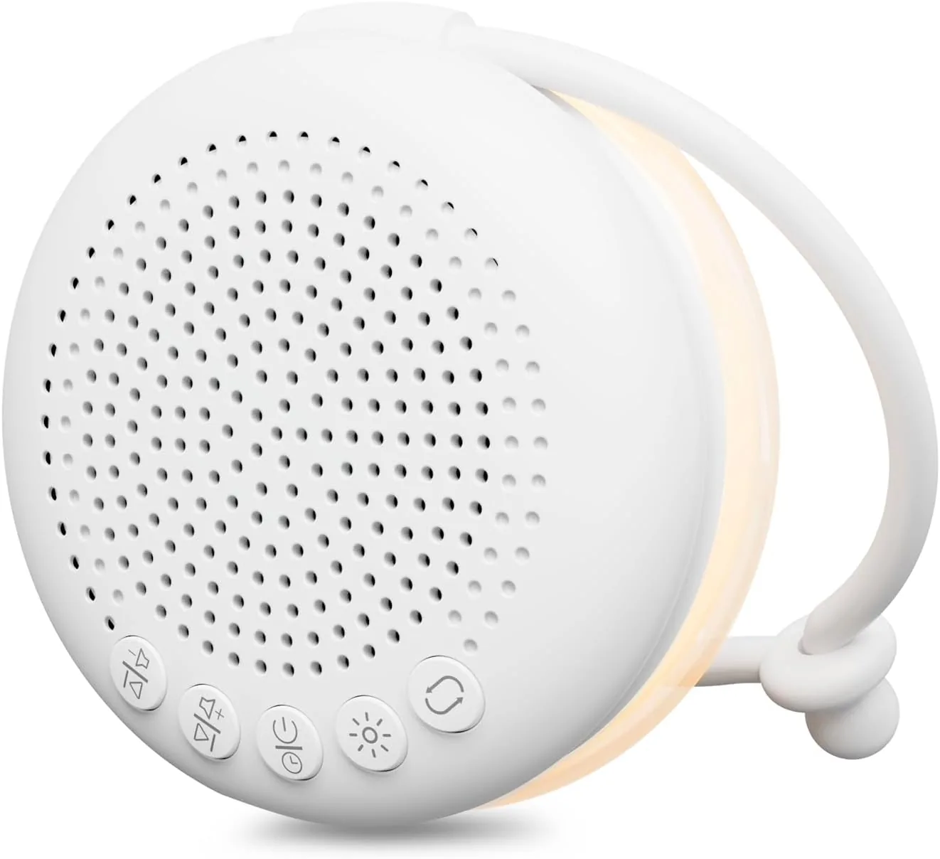 White Noise Machine Baby mit Nachtlicht Dimmbar – 34 Klänge Weißes Rauschen Baby Tragbar