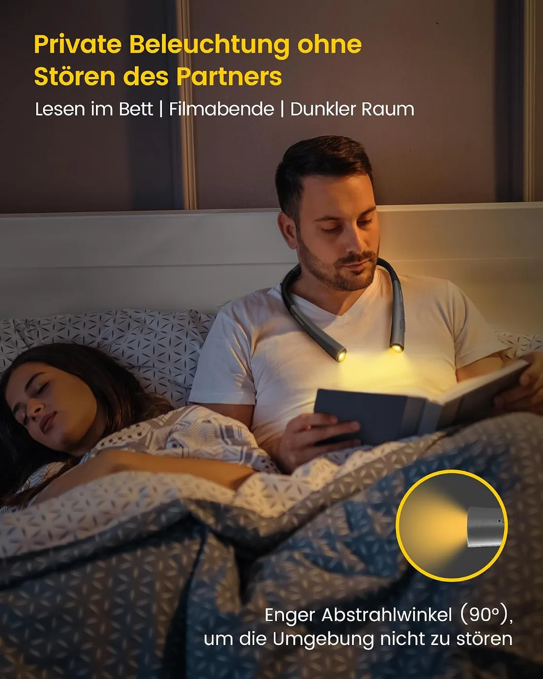 Verbesserte Leselampe Hals mit 30-Min Timer Ansicht