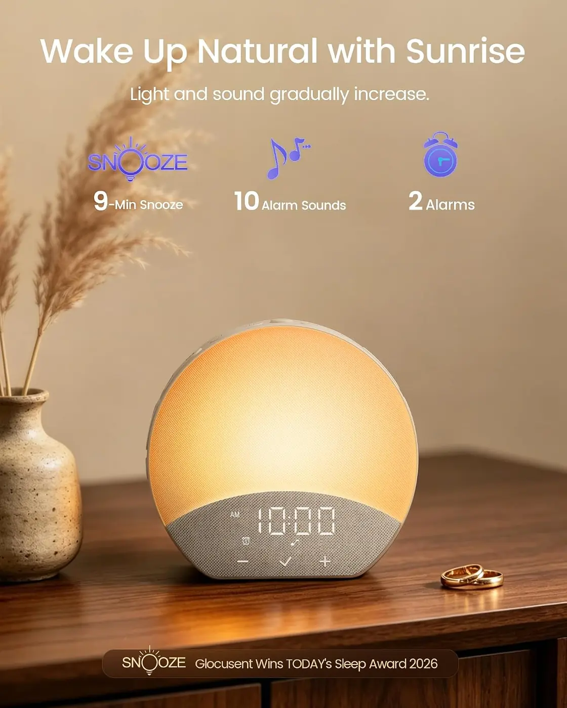 Tageslichtwecker Lichtwecker Sonnenaufgang mit APP Ansicht