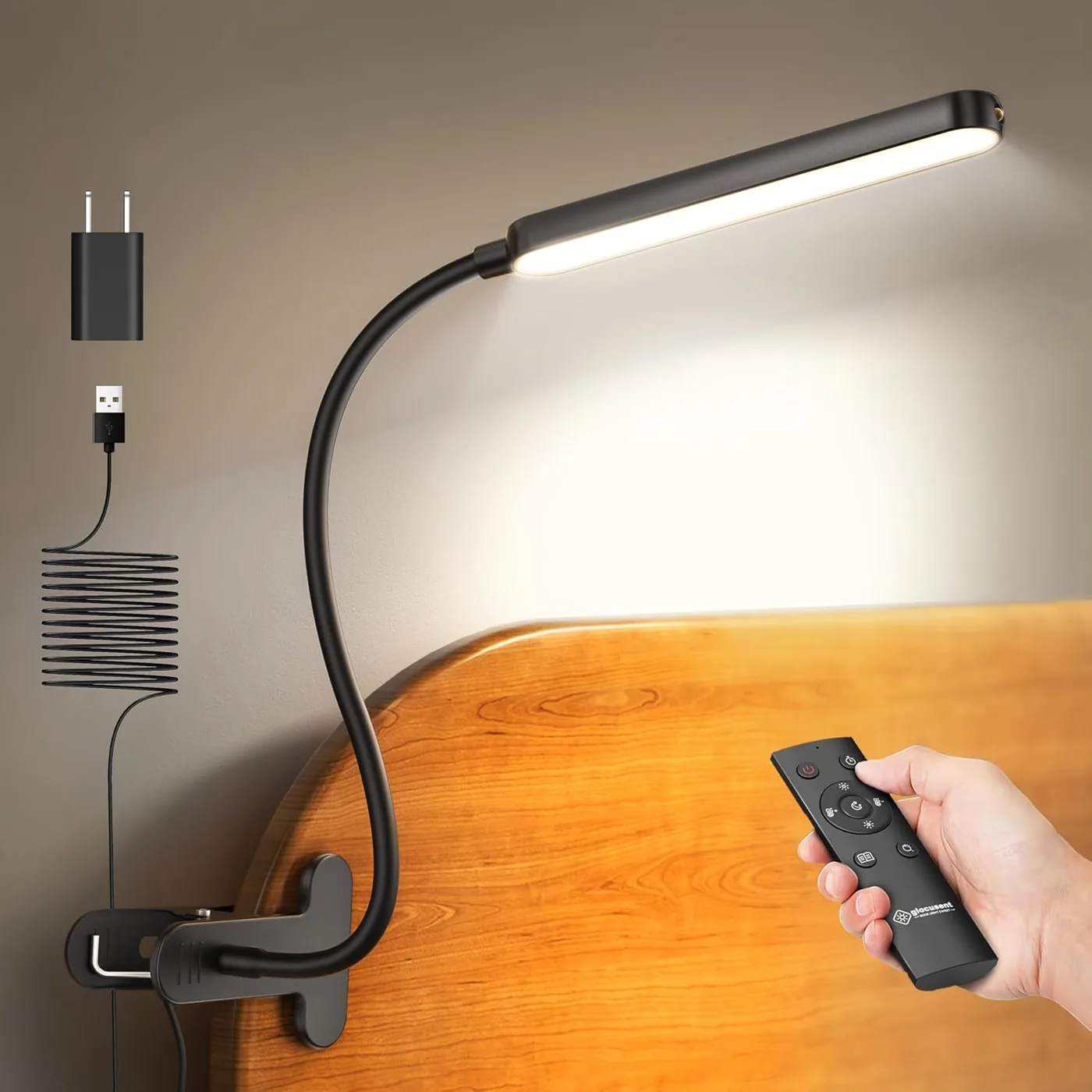 38 LED Klemmlampe – Augenschonende Klemmleuchte Bett