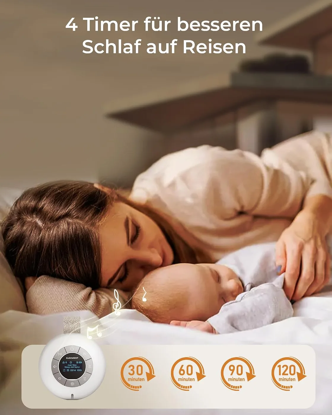 White Noise Machine: Tragbar mit 62 Sounds Ansicht