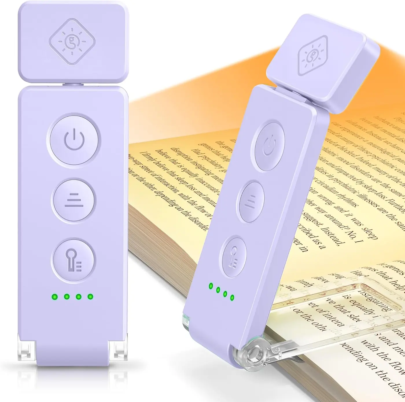 Leselampe Buch Klemme 12 LED mit Lesezeichen-Funktion